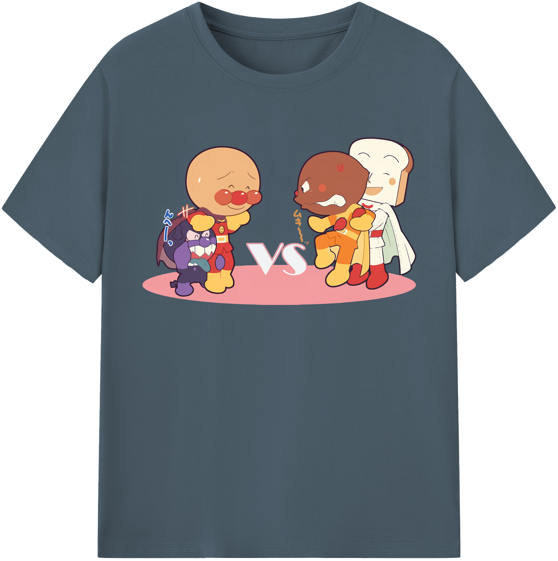 （画像用） アンパンマン Anpanman 綿100％半袖Tシャツ（フロントプリント）